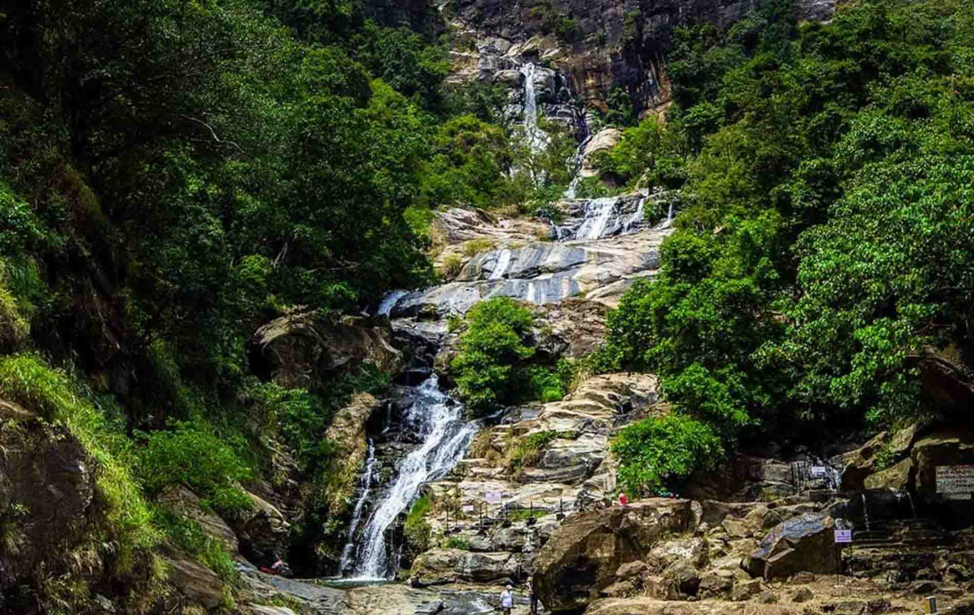 Ravana falls in Sri Lanka