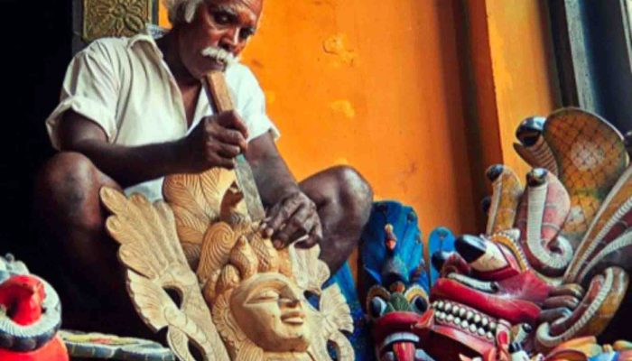 Traditional mask in Sri Lanka